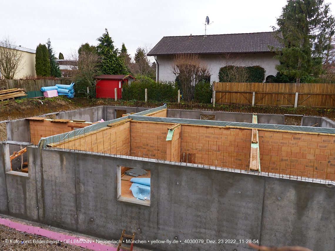 23.12.2022 - Neubau eines Mehrfamilienhause in der Niederalmstraße 16 in Neuperlach-Trudering